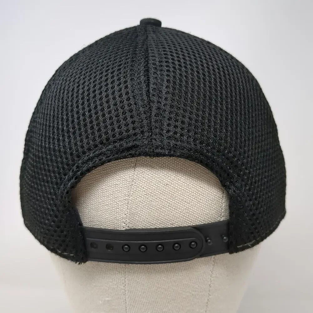 New Era Trucker Hat Black One Size OK 4WD Snapback Mesh Back Curved Bill